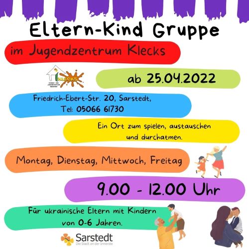 Klecks: Eltern-Kind-Gruppen_Deutsch